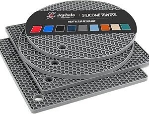 Silicone Trivet Mats - 4 Heat Resistant Pot Holders